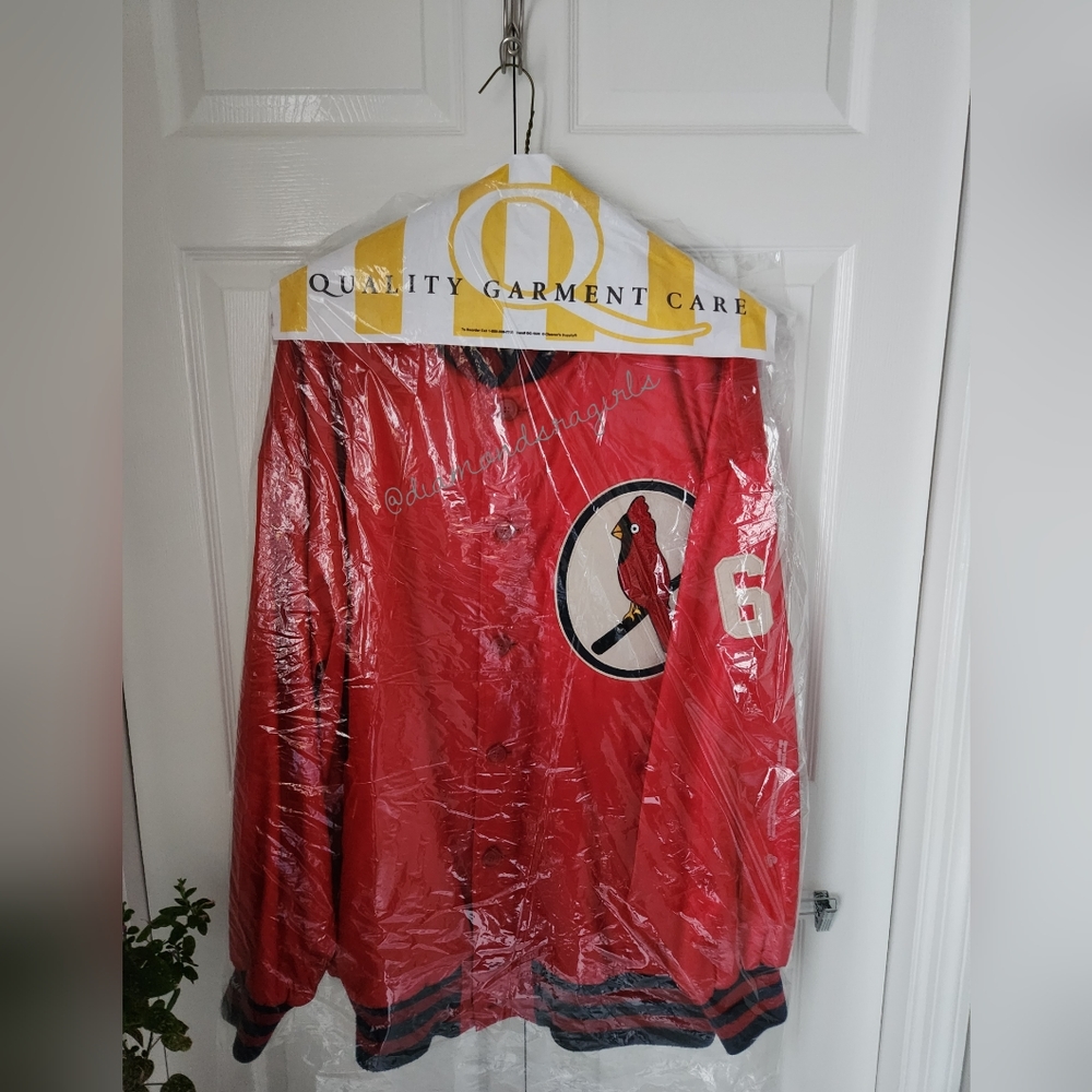 MITCHELL & NESS St. Louis Cardinals Cooperstown Collection VTG Jacket Sz 60 EUC - Picture 7 of 14